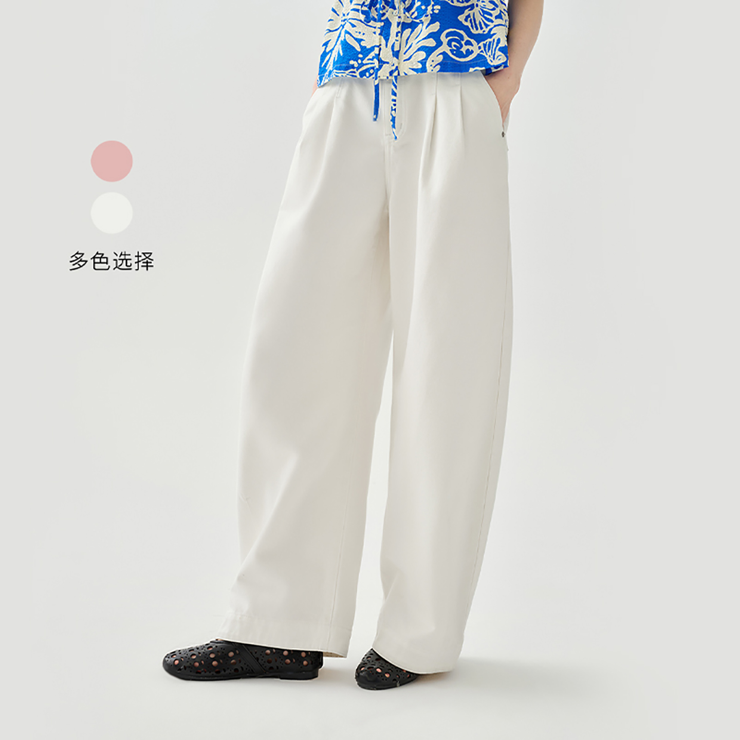 【丹宁衣橱】茶愫轻简棉宽松廓形牛仔裤直筒裤2025夏新款KN1002D31
