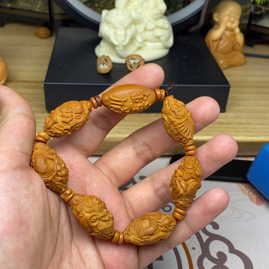 橄榄核手串/手链橄榄核雕刻工艺宇