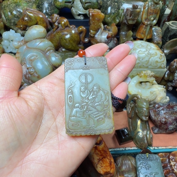 和田玉挂件未镶嵌用****4