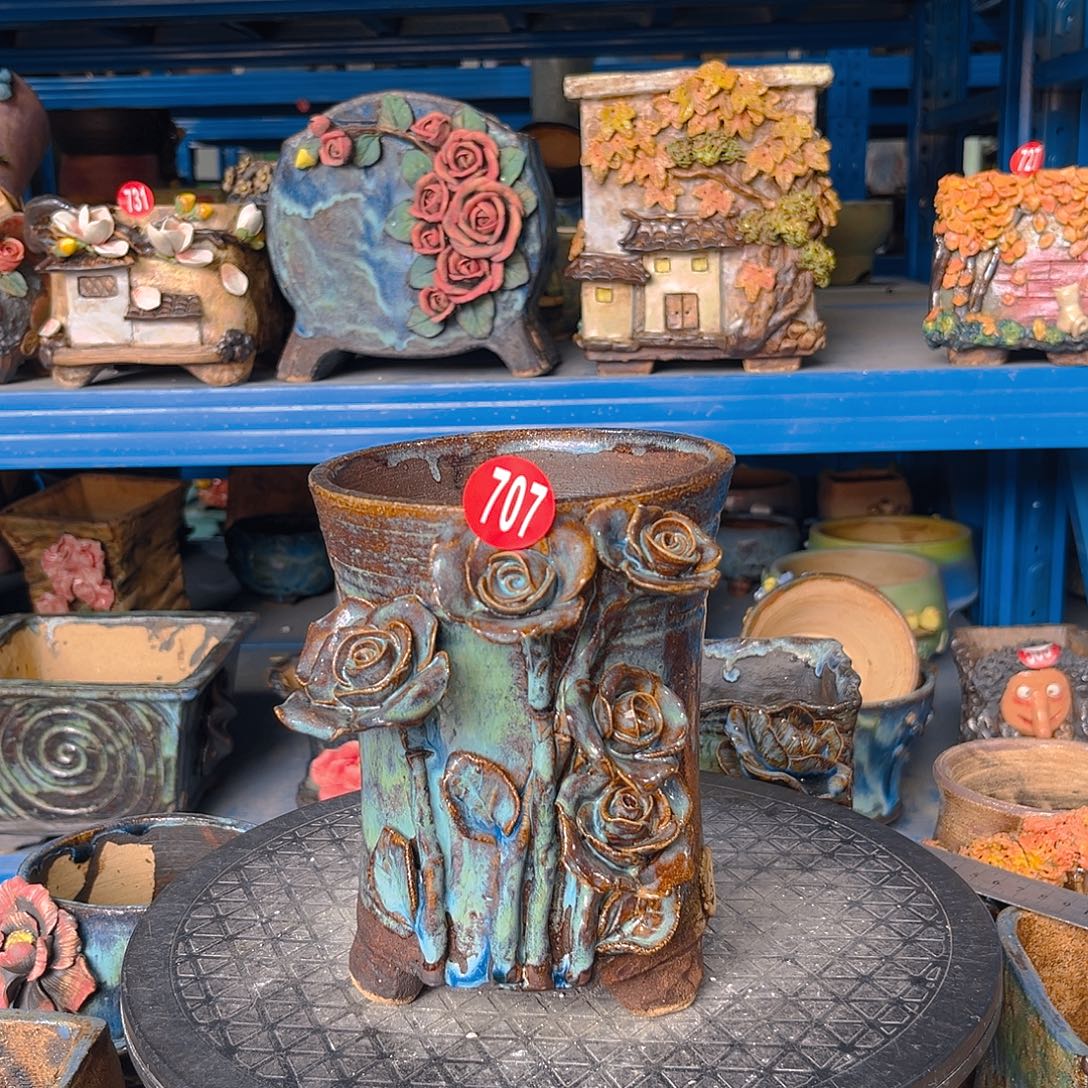 微瑕707 号陶然花器手工花盆