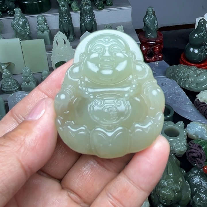 和田玉挂件未镶嵌木*李