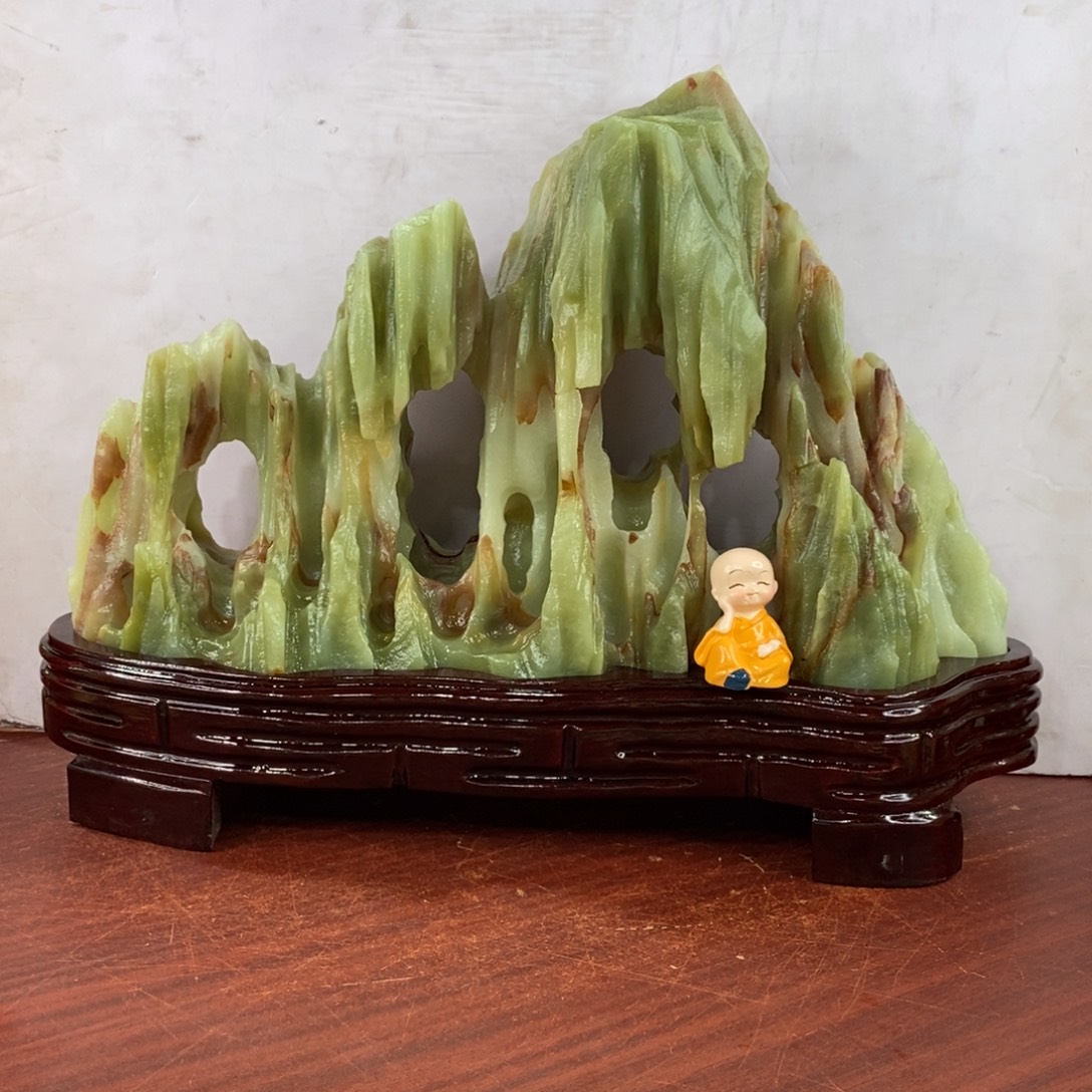 玉天然玉石摆件制作