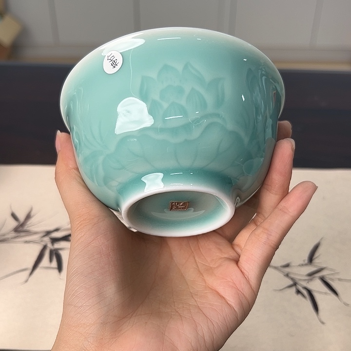 龙泉云间青瓷小米茶器