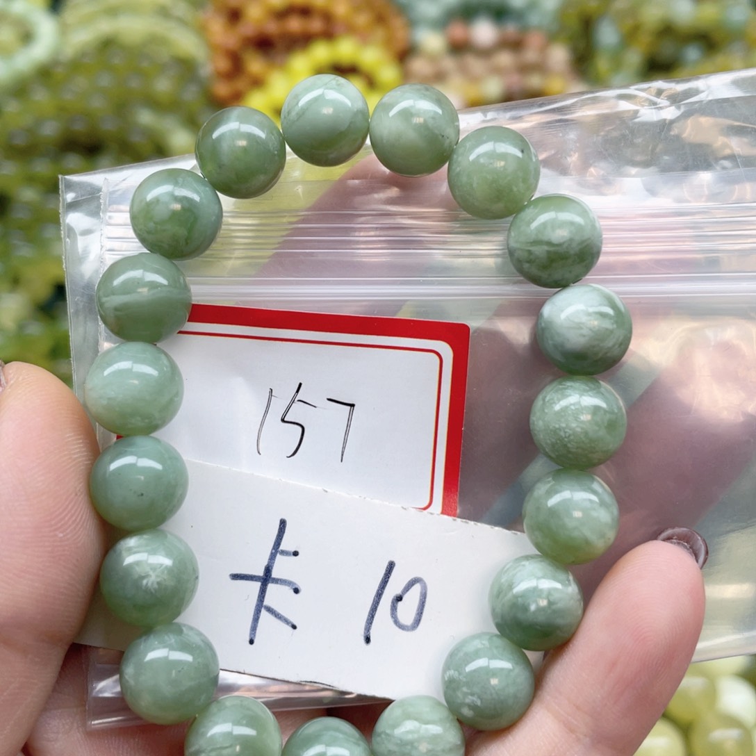 未镶嵌蛇纹石玉手链