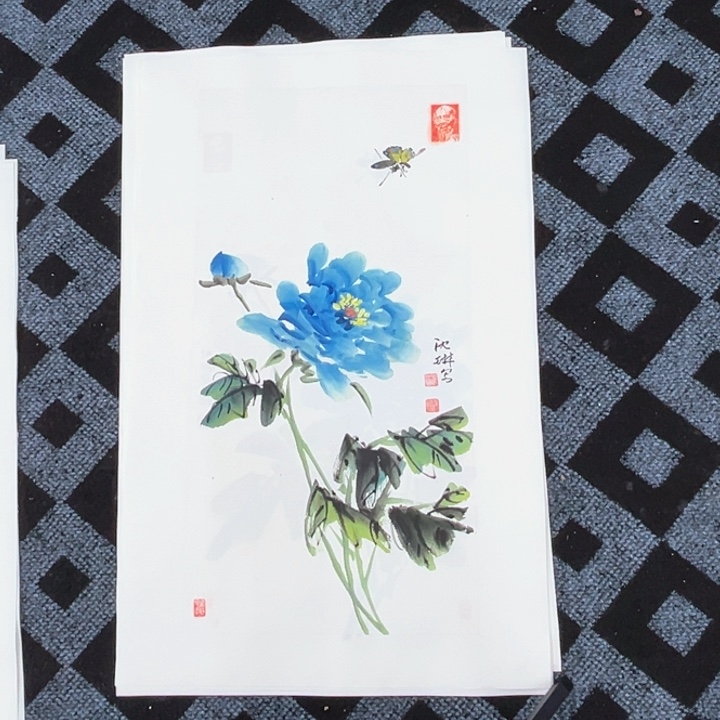 国画小*狸纯手绘国画作品34/68