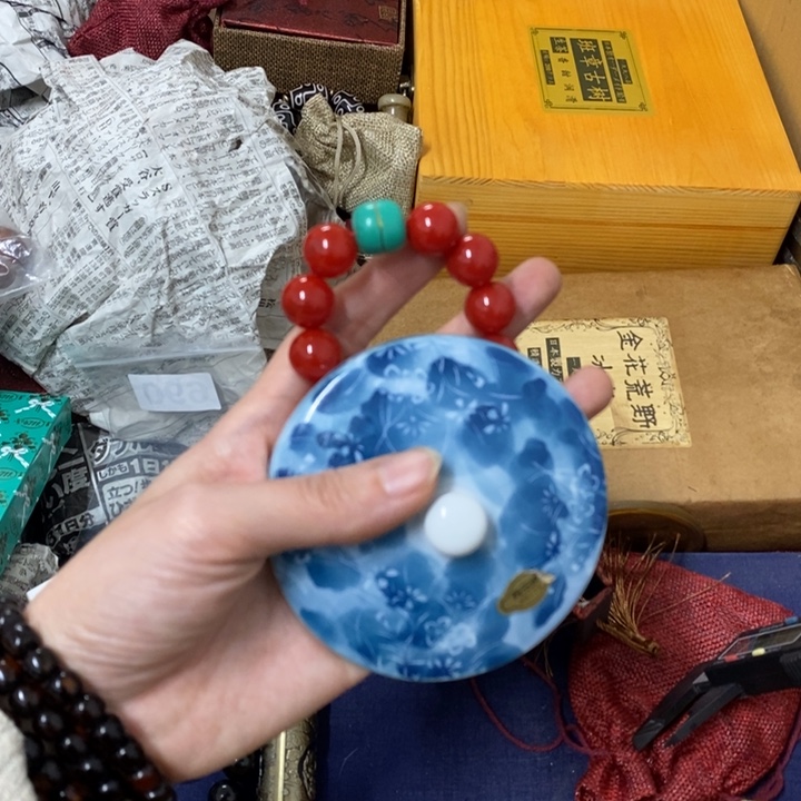 瓷片哈哈中古工艺品树脂