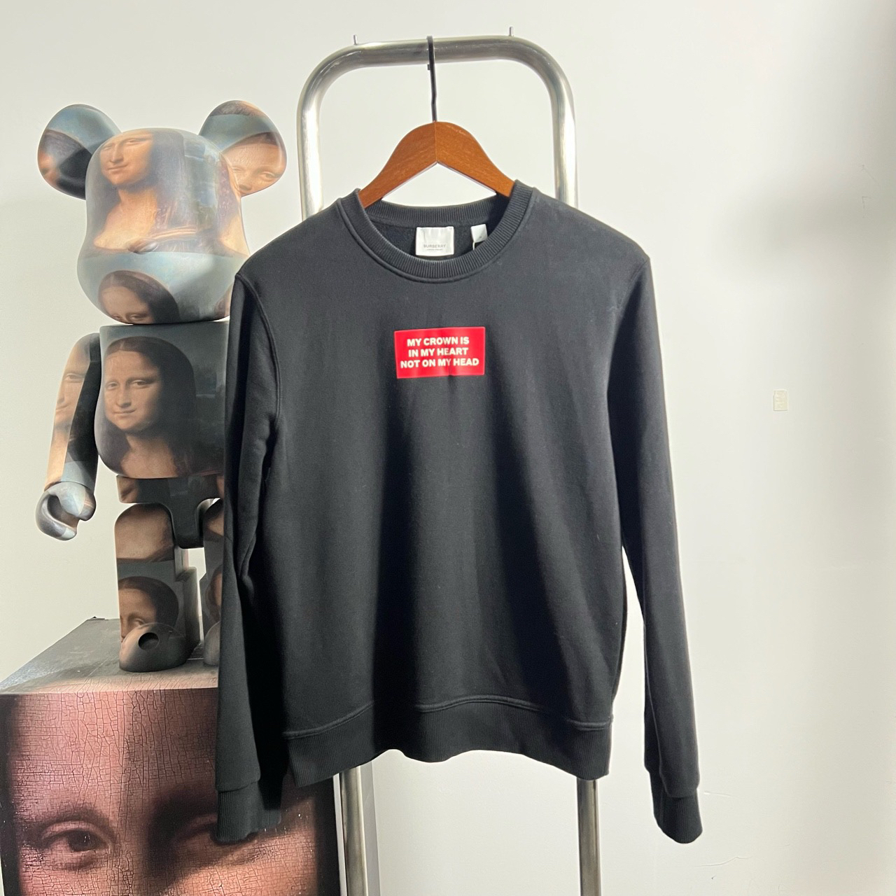 99新 BURBERRY/博柏利 标语卫衣 尺码：M 衣长62 胸围51