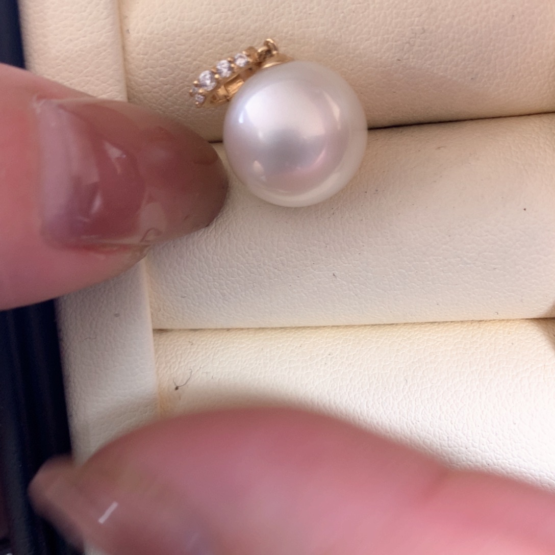 海水珍珠18K金镶嵌颈饰