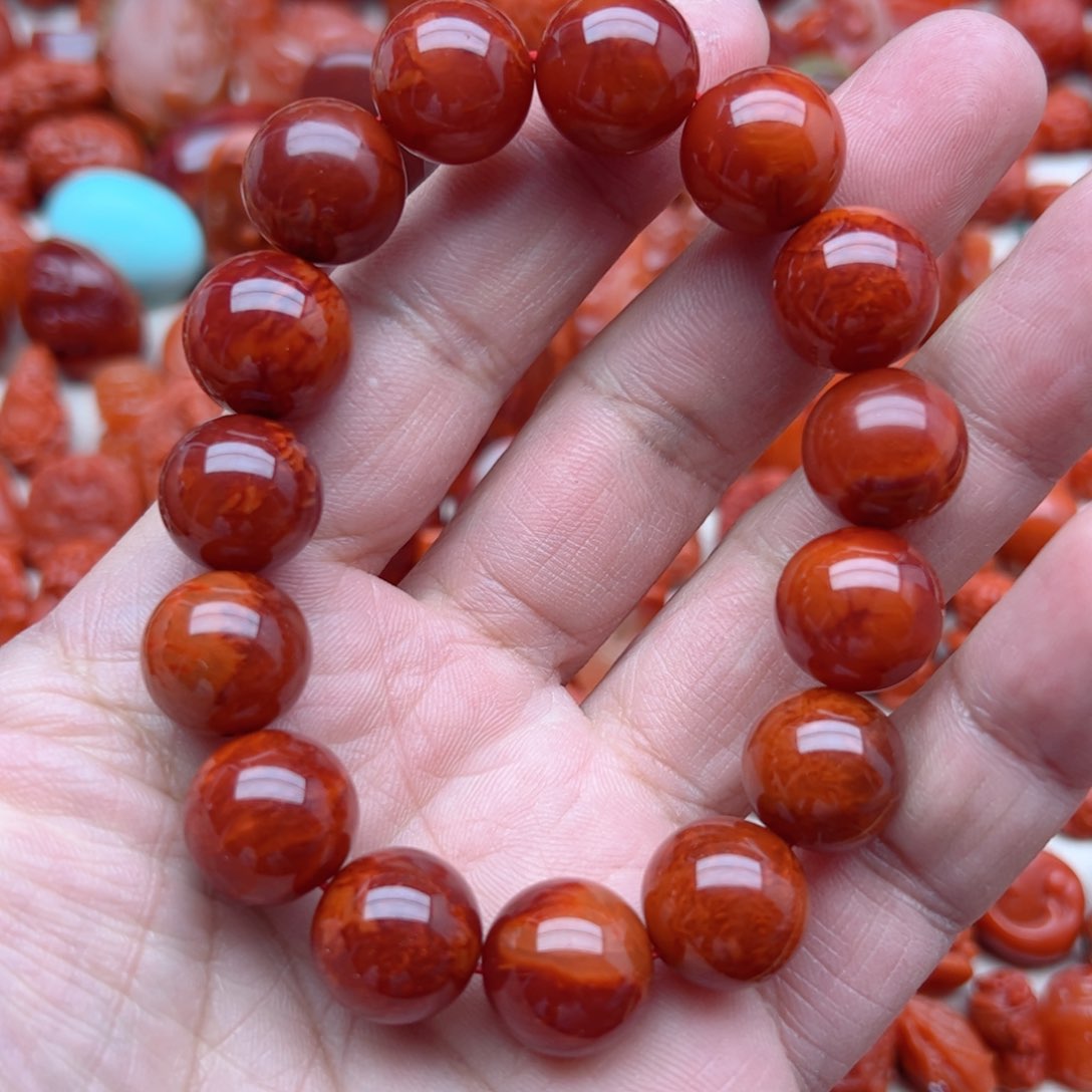 南红玛瑙配饰未镶嵌