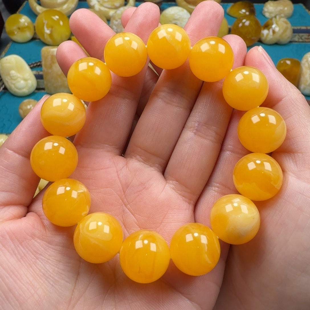 琥珀手链未镶嵌蜜蜡