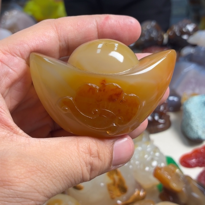 玛瑙/玉髓未镶嵌吊坠(不含链)