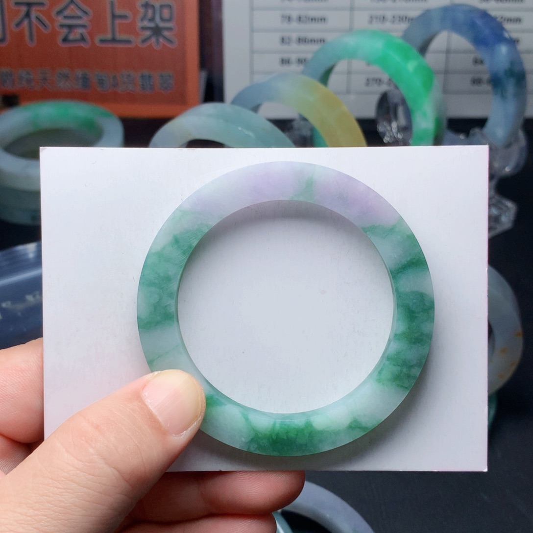 定制翡翠手镯未镶嵌52-56圈叮当