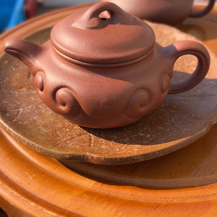 茶案紫砂底槽清仿古如意150c