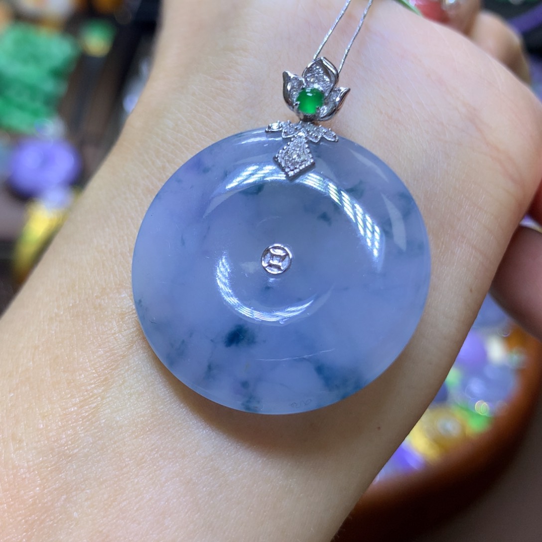 【闪购商品】翡翠颈饰18K金镶嵌翡翠