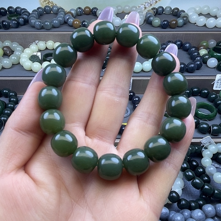 和田玉未镶嵌手链