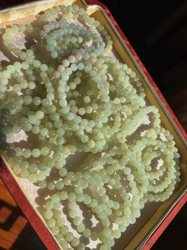 4701WM 和田玉青海料手串 规格约8mm多样性发其一