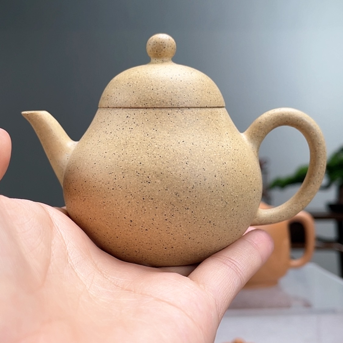 【闪购商品】茶壶紫砂芝麻绿梨子容量120cc
