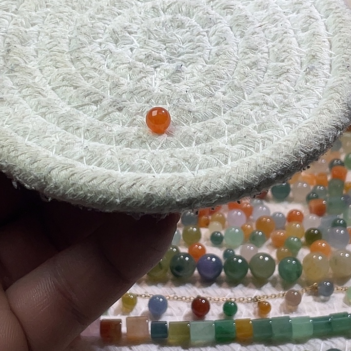 翡翠散珠未镶嵌定制翡翠卡5.9