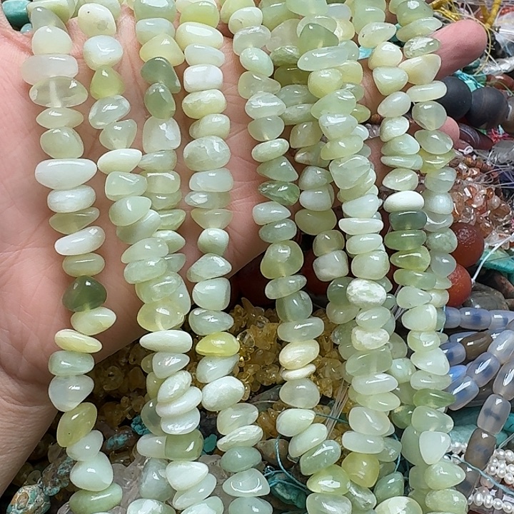 玛瑙/玉髓未镶嵌珠宝半成品一条11mm岫玉