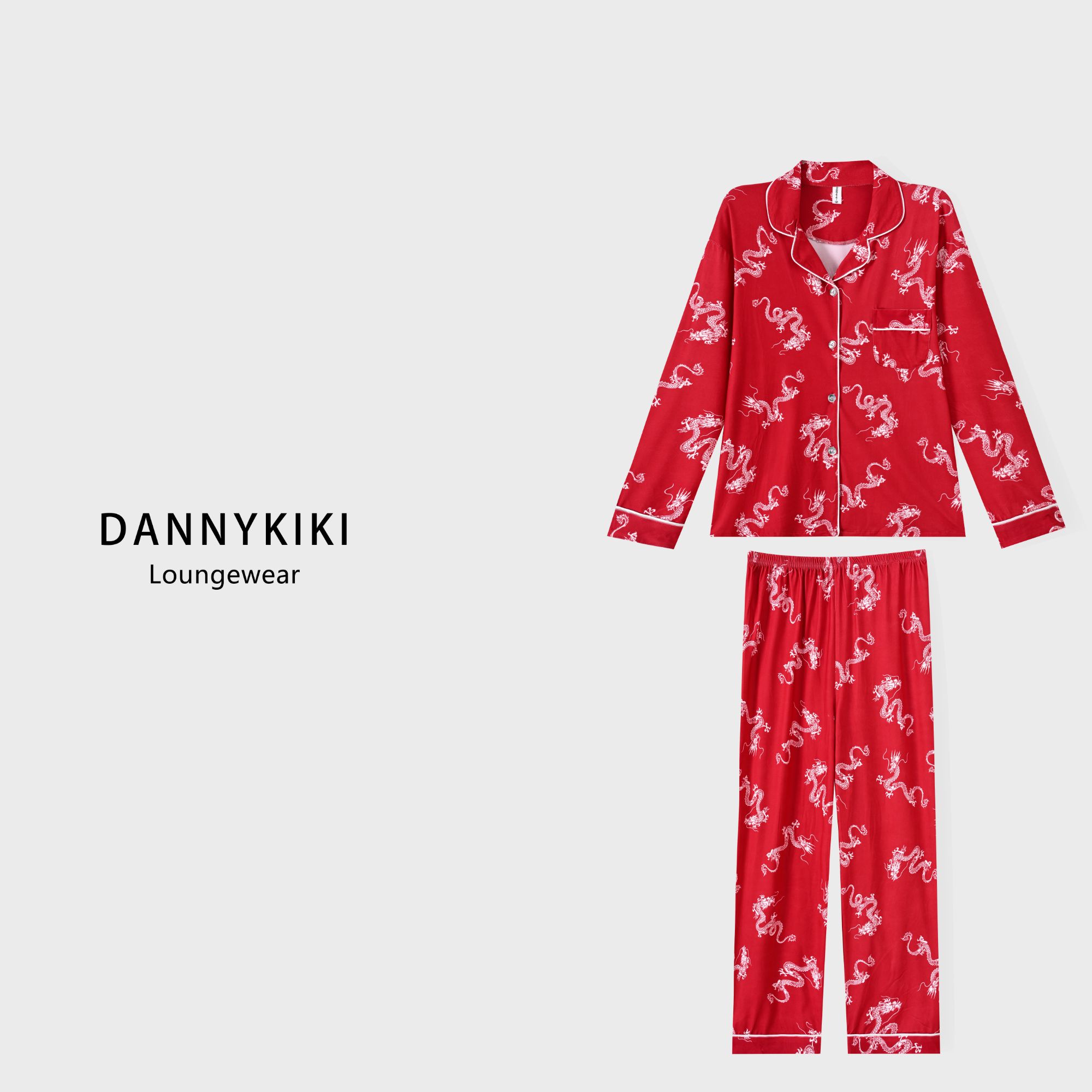 【祥龙】睡衣女红色2025新款秋冬属龙男士结婚情侣套装