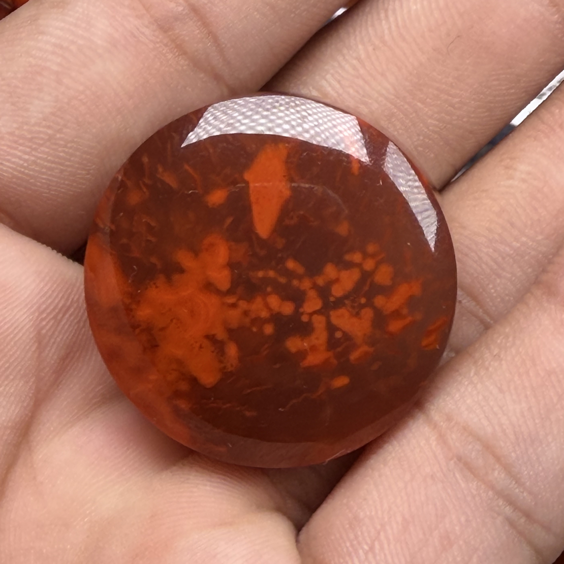 瓦西南红原矿吊坠31mm x13mm+ 23.3g