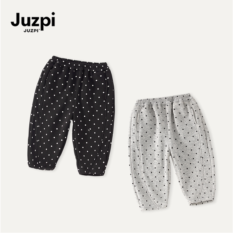 橘止皮·女童运动裤2025秋冬季小脚裤韩版ins波点休闲裤QK252196