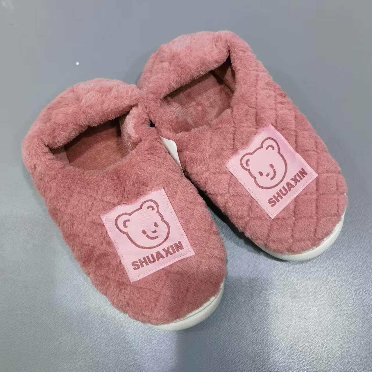 带后跟棉拖小熊棉鞋棉拖鞋