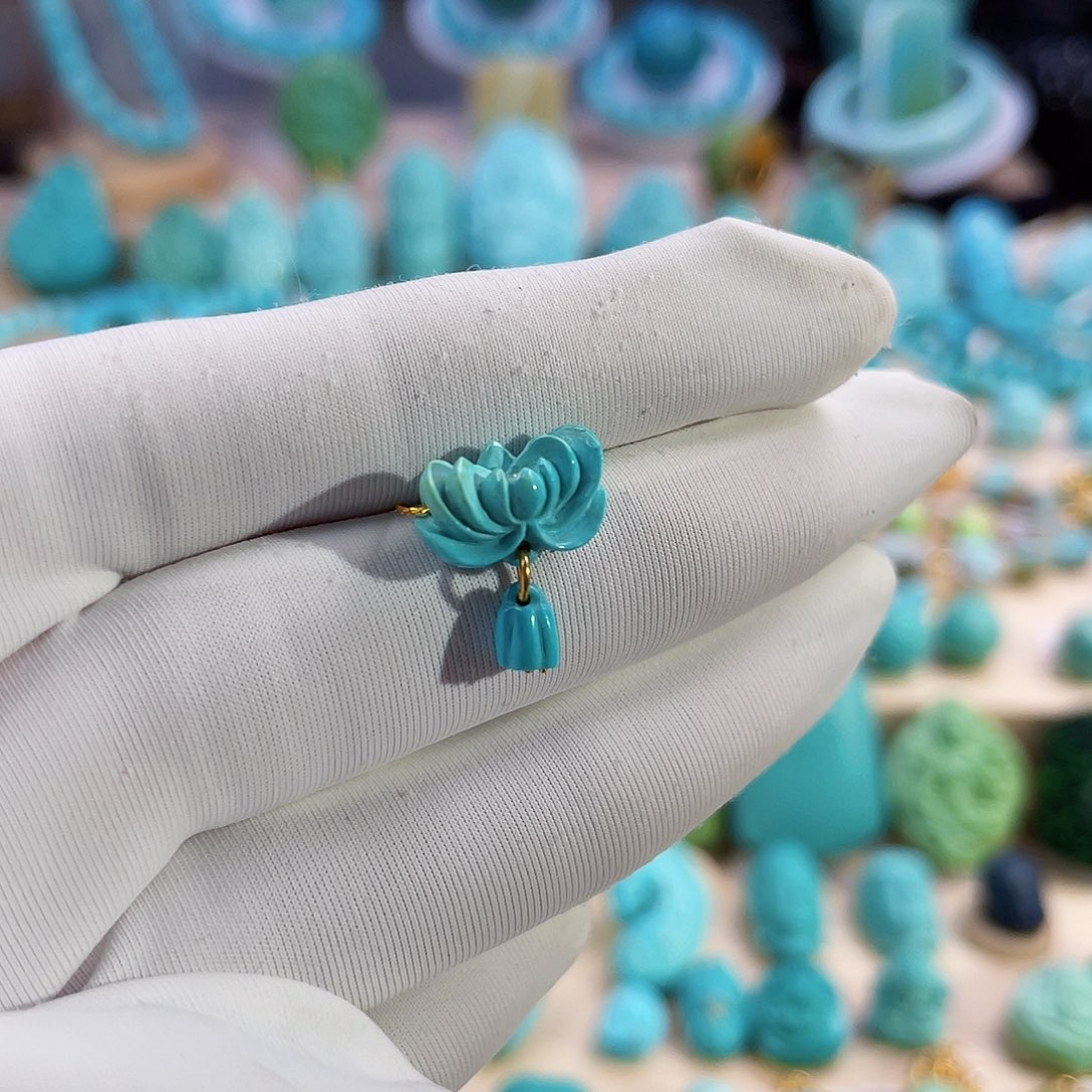 绿松石珠宝奇石未镶嵌