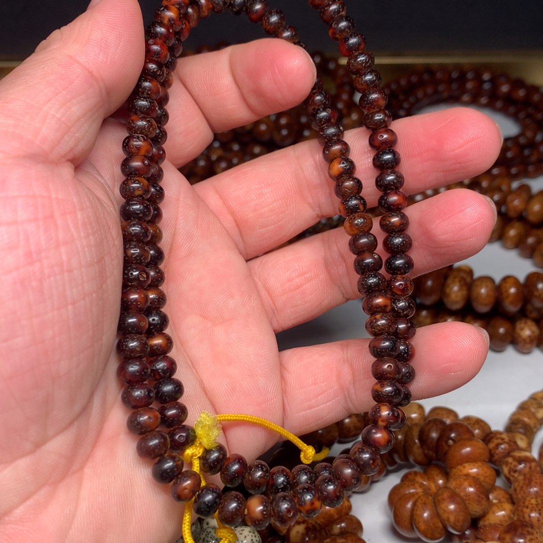 吊坠星月菩提陆**海陈化料75黑金小苹果