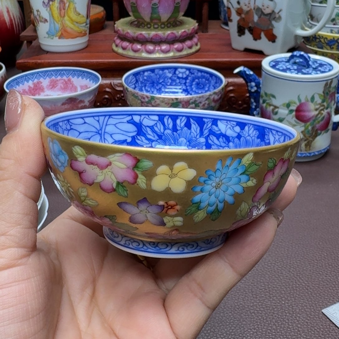 瓷片景德镇仿古手工制作精品展示