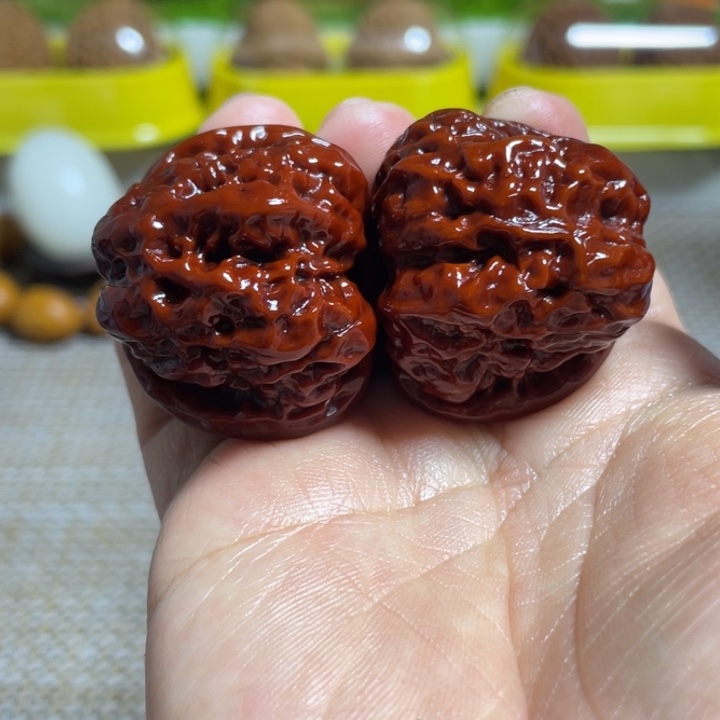 把件文玩核桃边36肚39蛤蟆