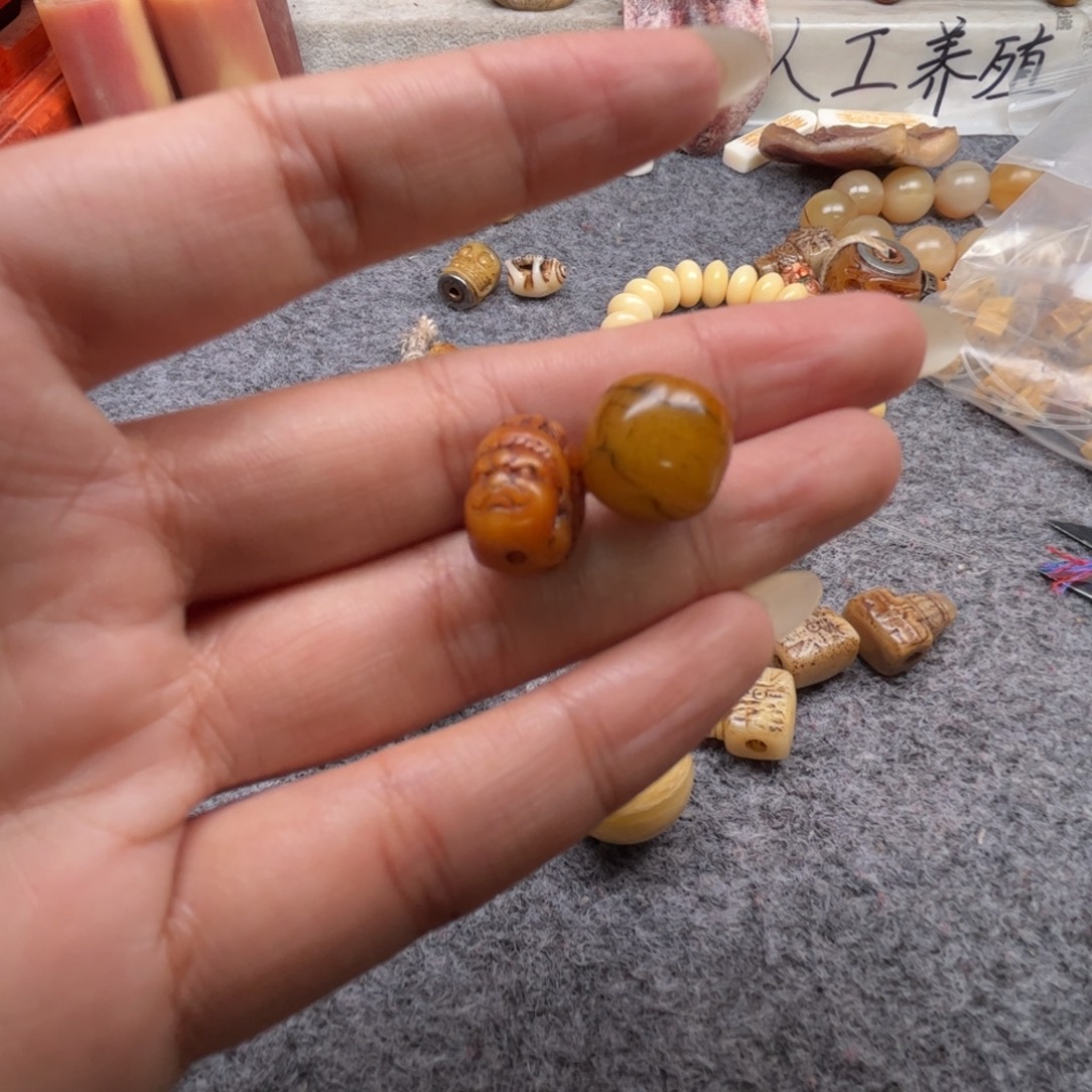 鹿骨手串/手链驼骨115，打包