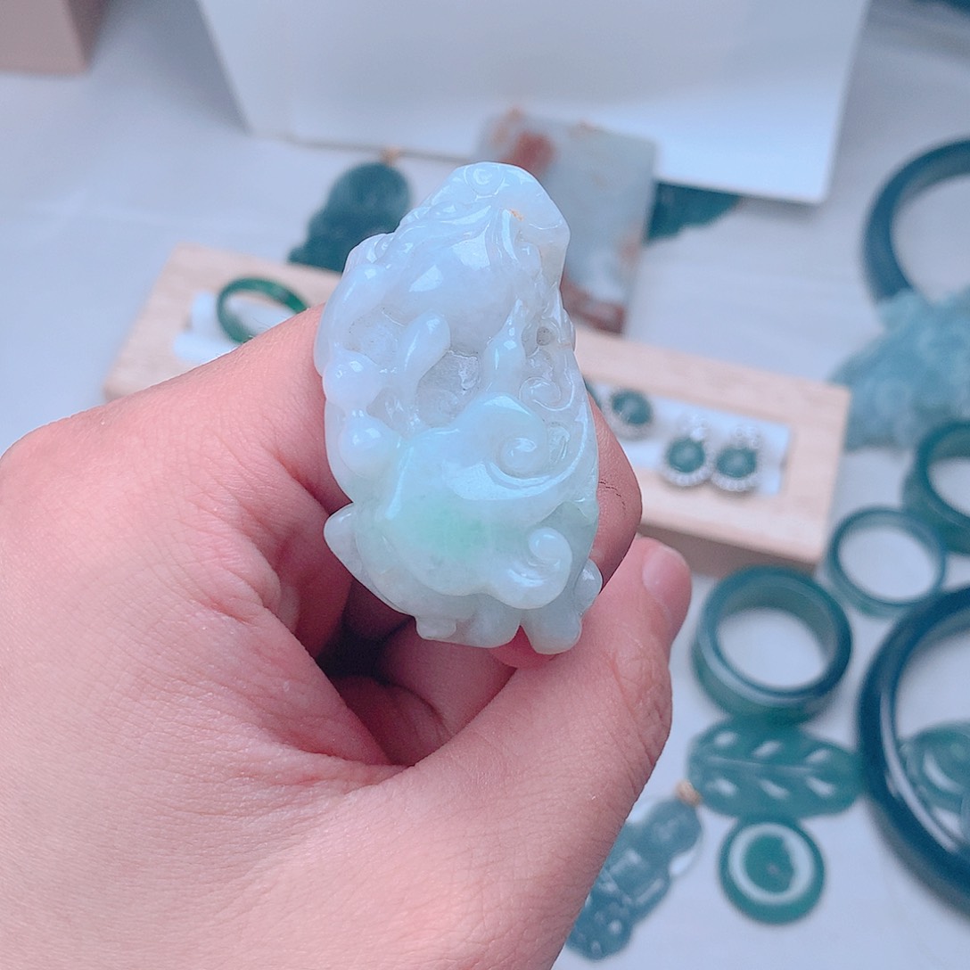 翡翠摆件未镶嵌多样性发货