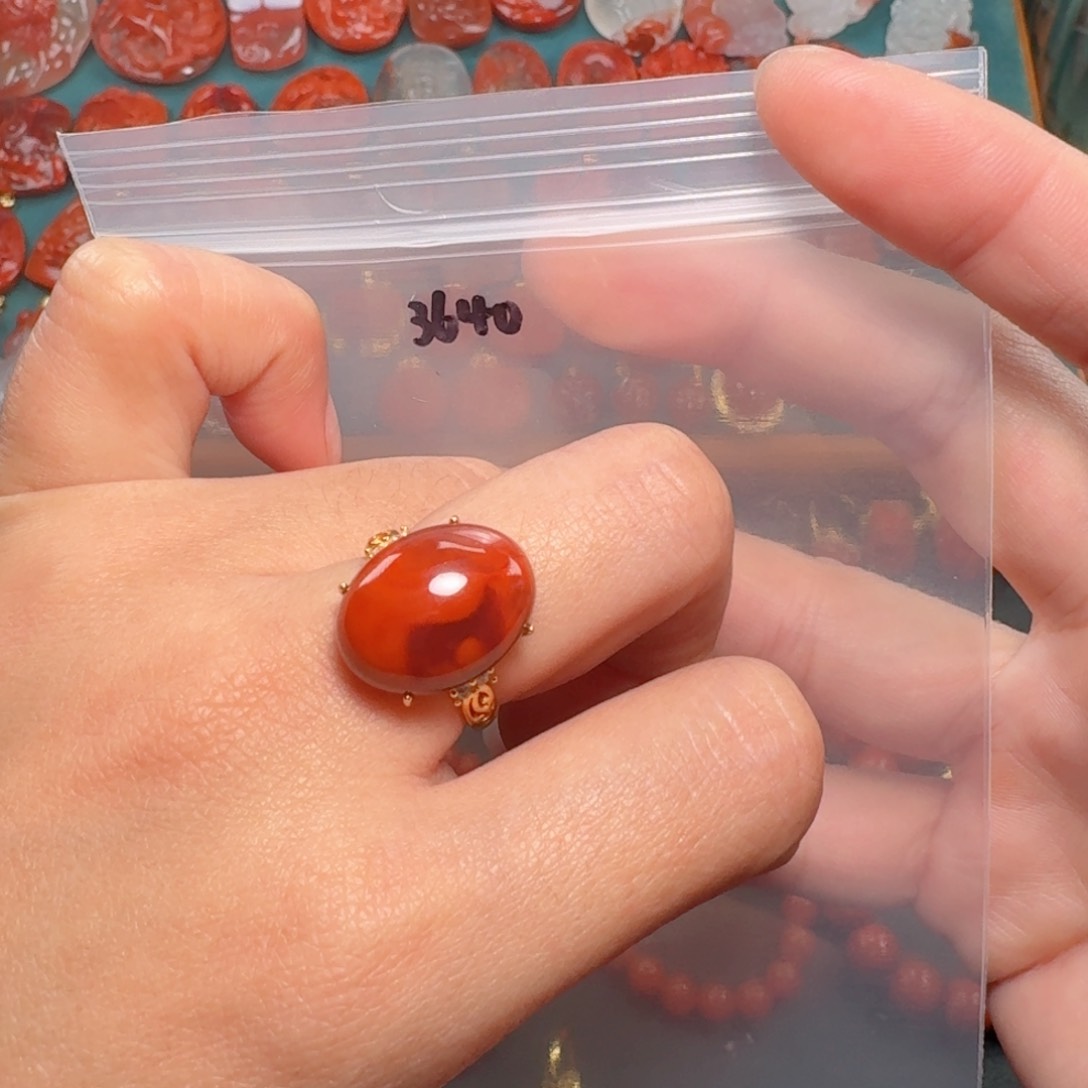 南红玛瑙南红银S925镶嵌