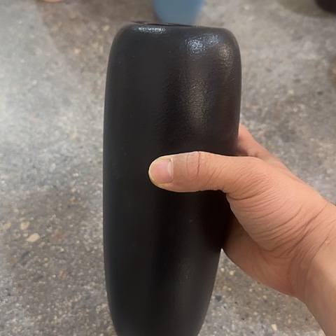 瓶黑24厘米陶瓷花瓶一个