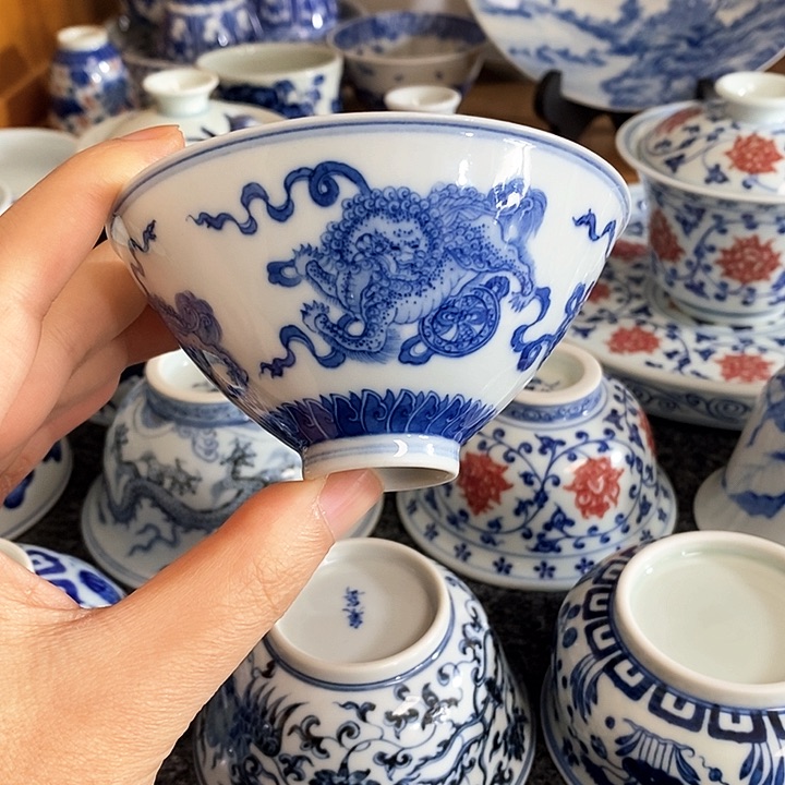 【半间泥坊】三狮斗笠杯