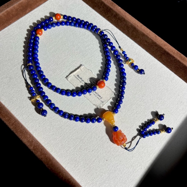 【大鱼甄选】青金石DIY毛衣链女款百搭SJ288多样性发其一