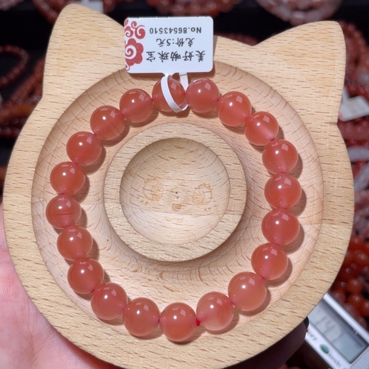 南红玛瑙未镶嵌9.5咪冰粉492