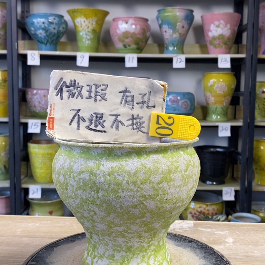 景德镇手工手绘陶瓷花盆