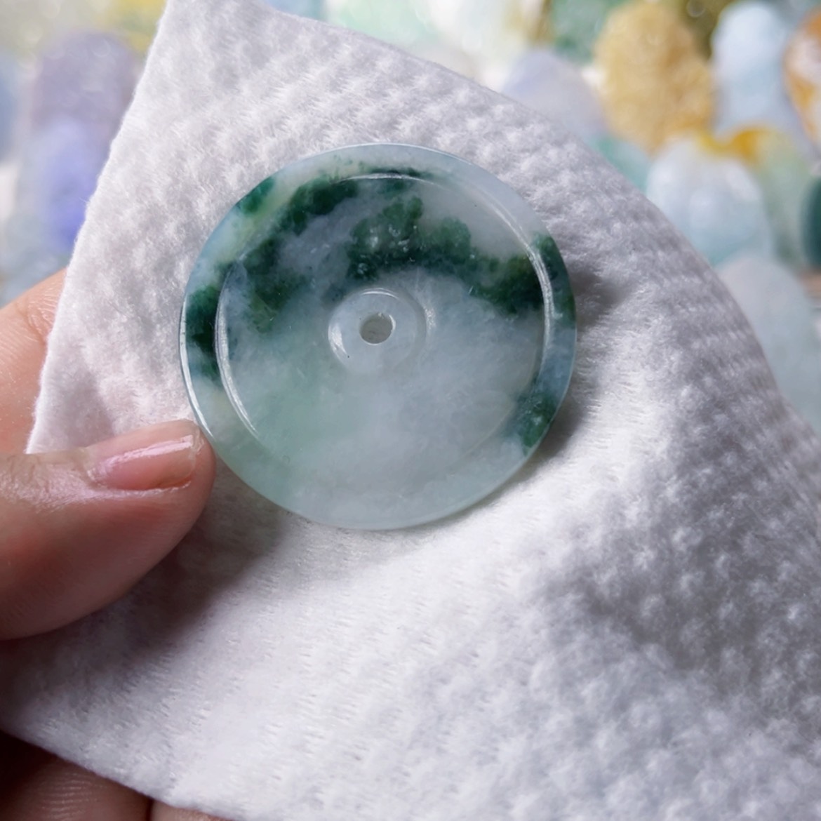 【闪购商品】定制翡翠未镶嵌平安扣