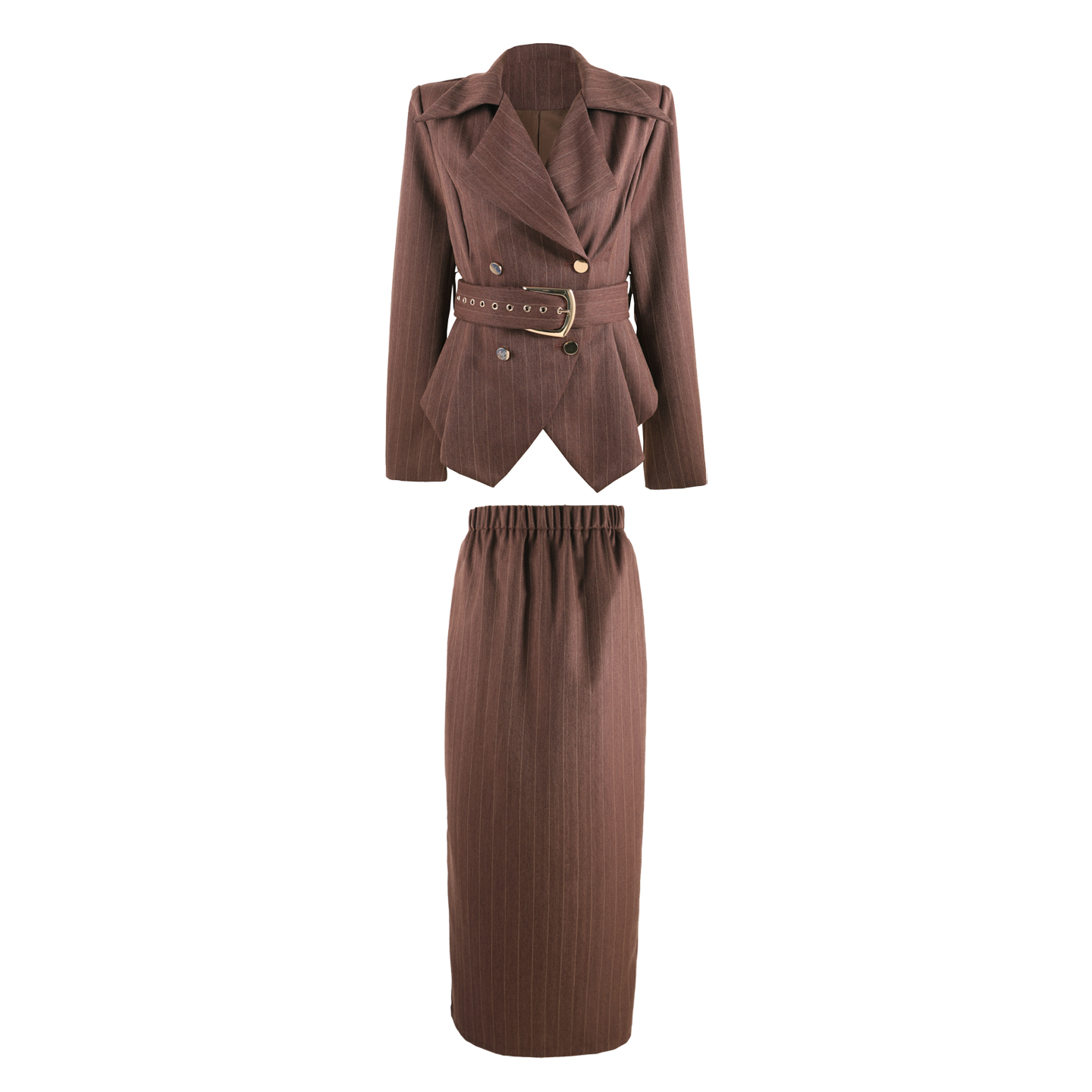 2025秋季新款法式优雅设计感上衣裙子两件时尚套装HBZW652111