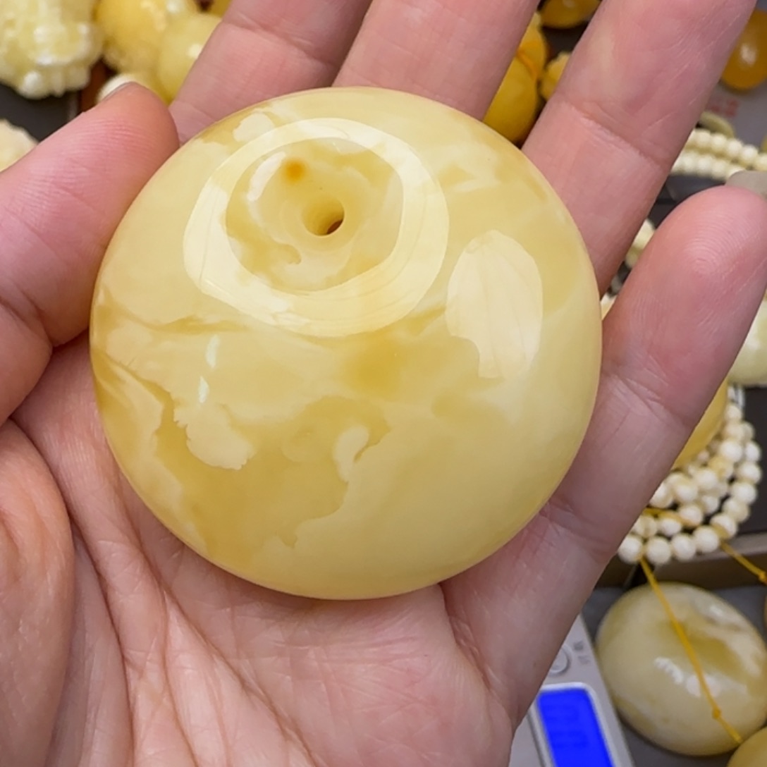 蜜蜡颈饰未镶嵌天然蜜蜡