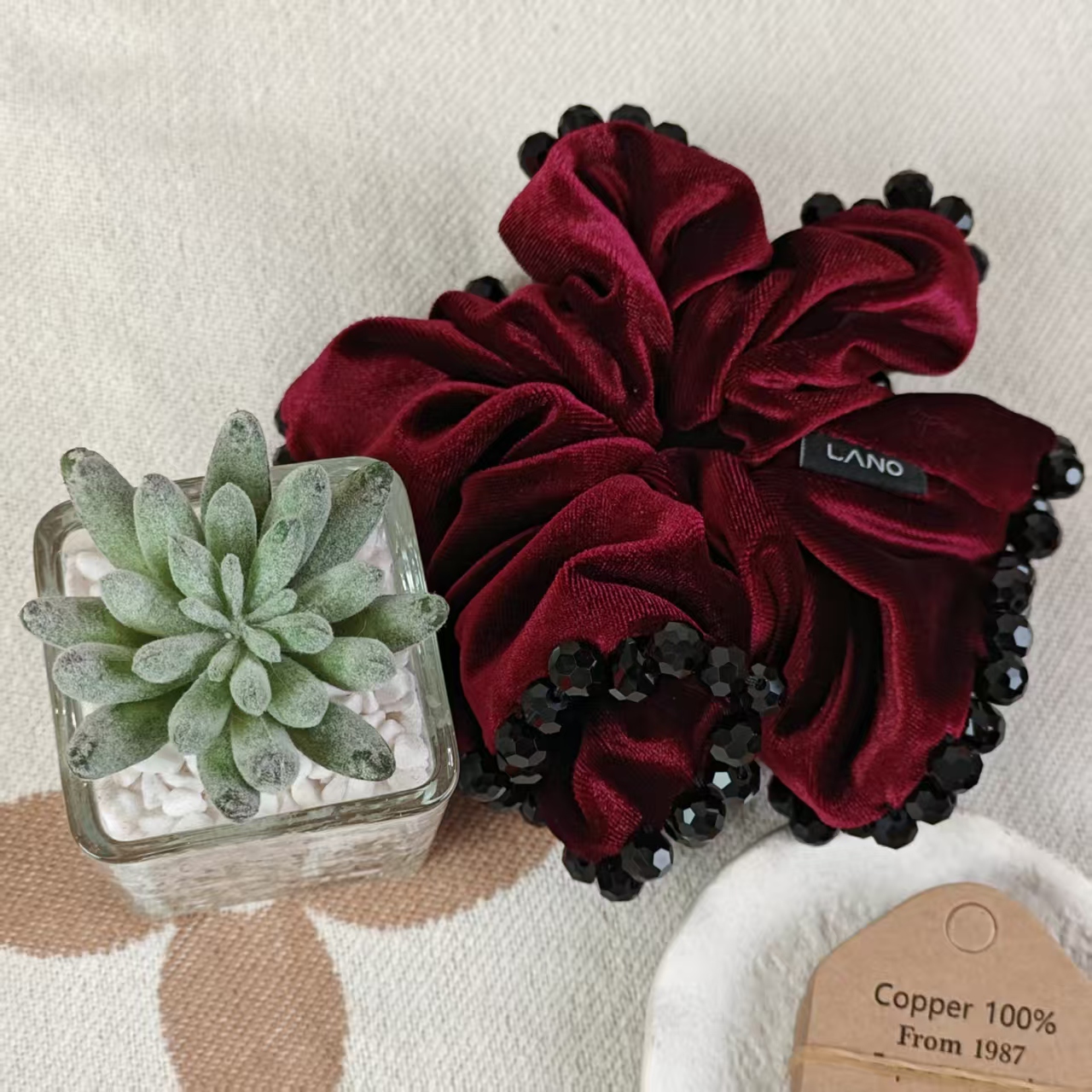 芙奈琪00101高端轻奢红色发套