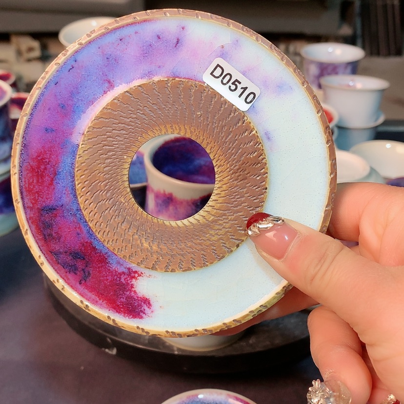 【闪购商品】钧瓷主人杯摆件工艺品