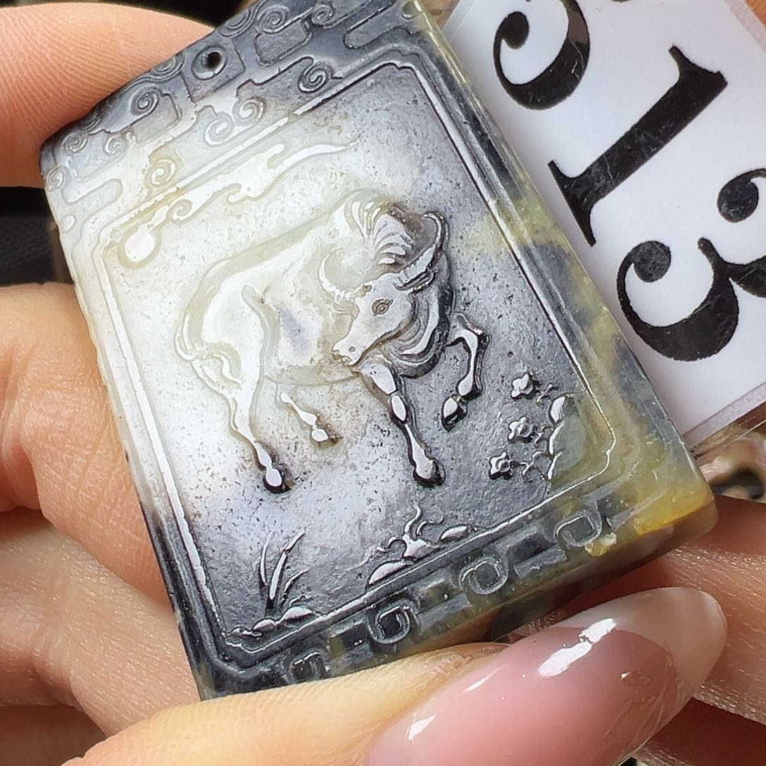 和田玉未镶嵌挂件