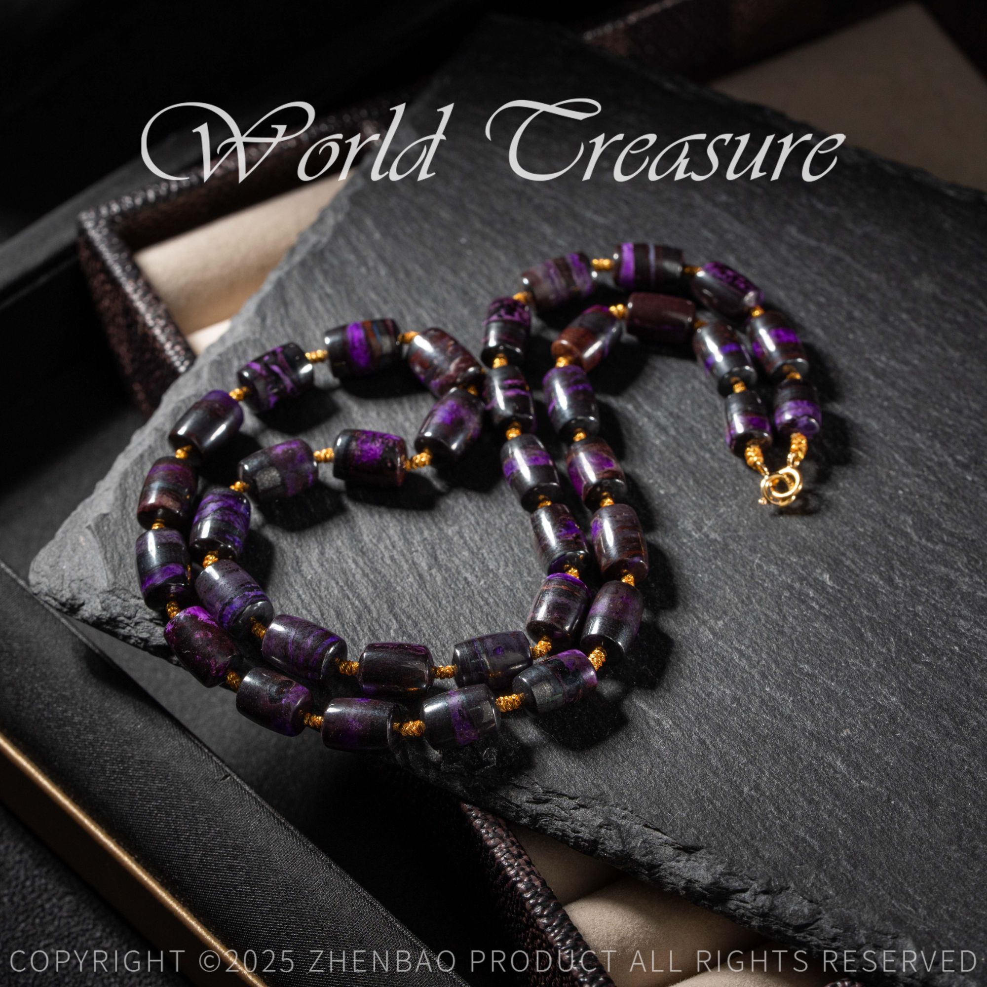 【补贴】火焰纹丝绒舒俱来项链/45cm/6-7mm/多样性发一/C4100/18/