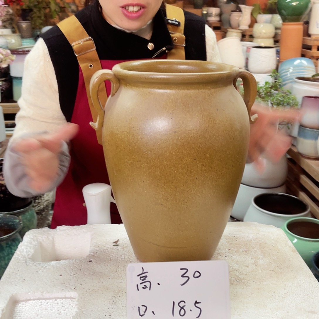 紫砂花盆高度30口径18