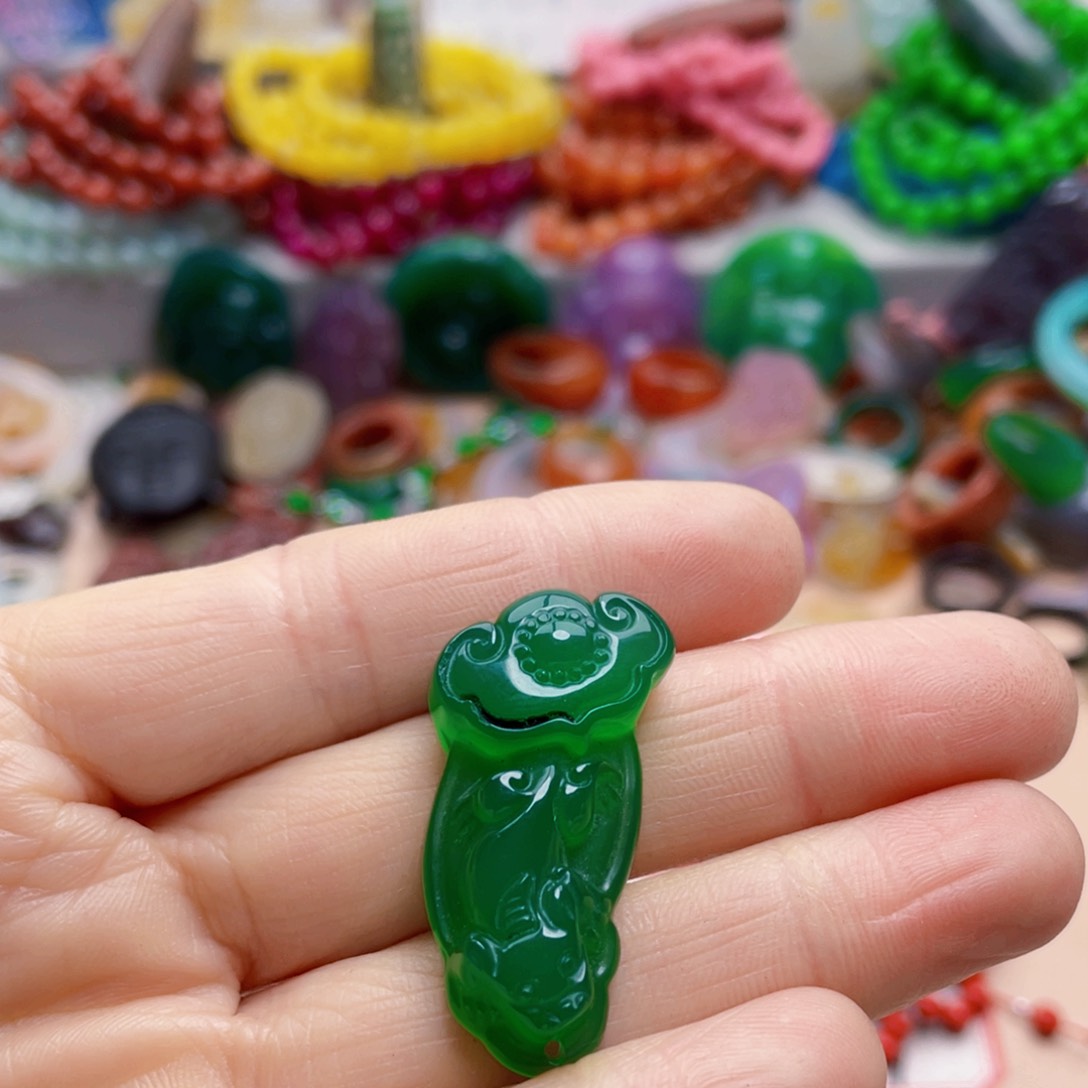 玛瑙/玉髓颈饰合金笑*