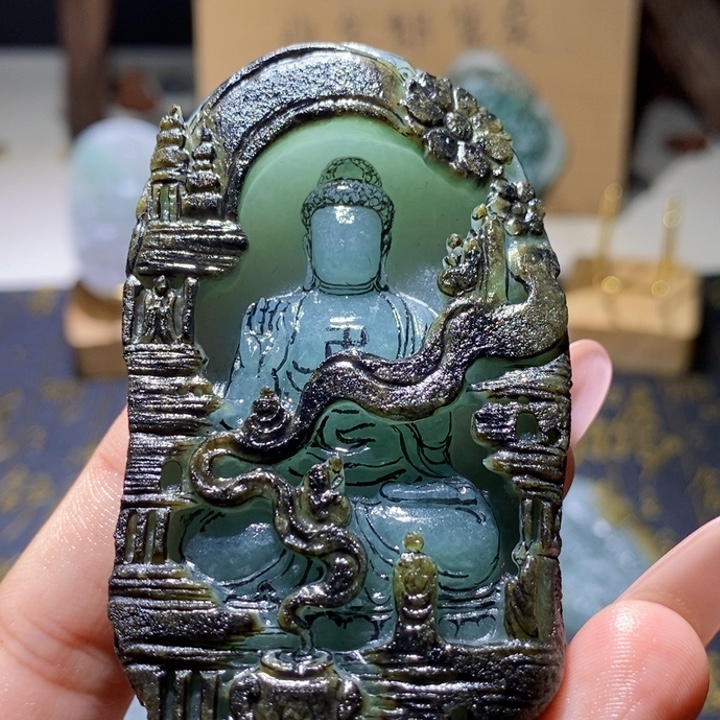 ****子定制翡翠未镶嵌翡翠