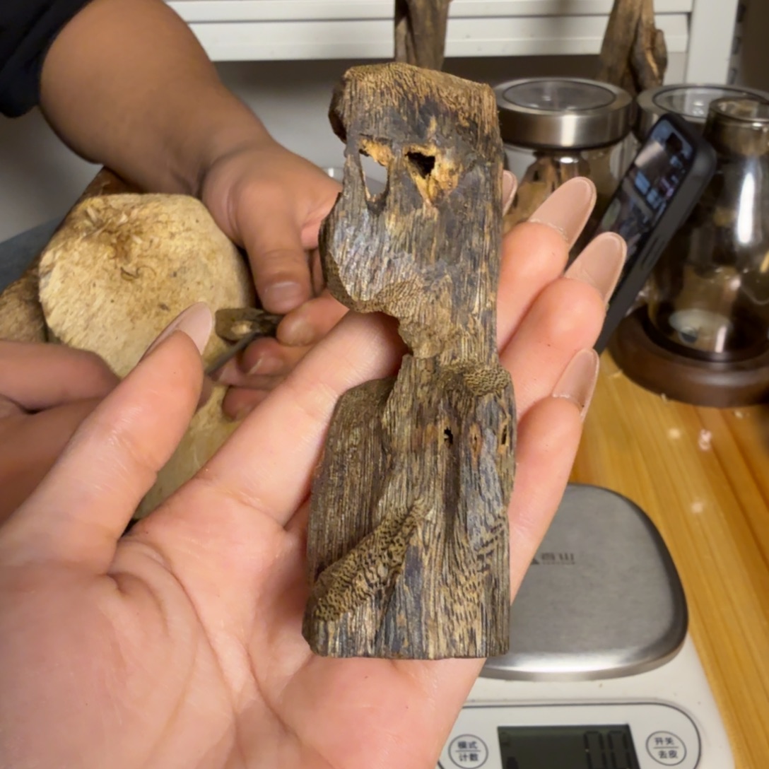 沉香紫奇虫漏香17克